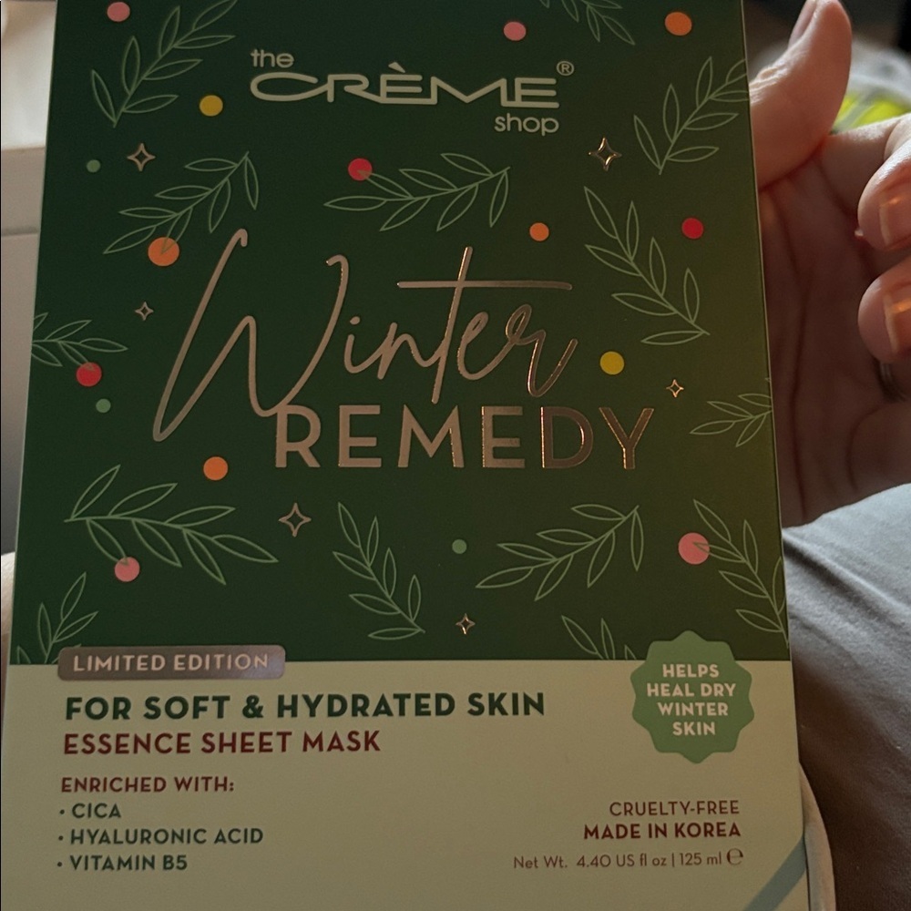 The Crème Shop Winter Remedy Sheet Mask Set. 5 pc. NEW in box! - Picture 4 of 5